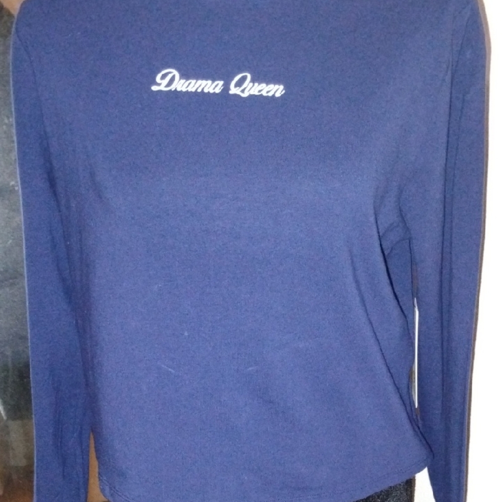 NOBO Women's Navy Long Sleeve Top, Size XL